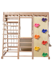 Parque infantil con escalada – el gimnasio Montessori completo para el hogar