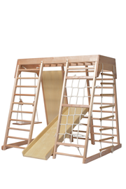Parque infantil con escalada – el gimnasio Montessori completo para el hogar