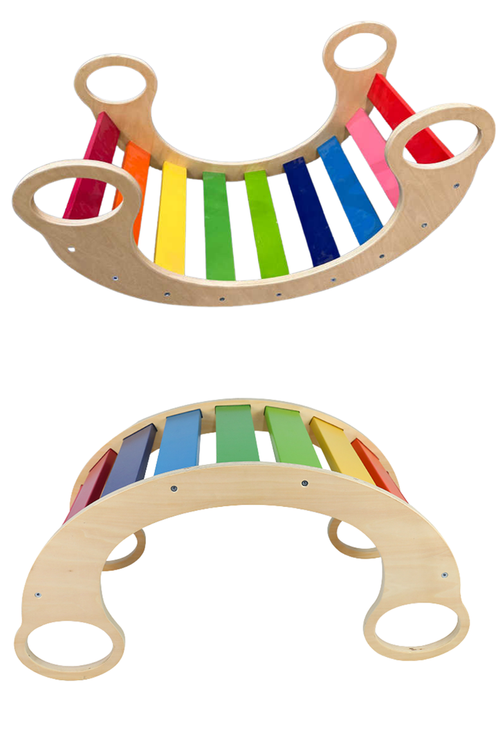 Balancín Waldorf de madera – equilibrio y movimiento libre