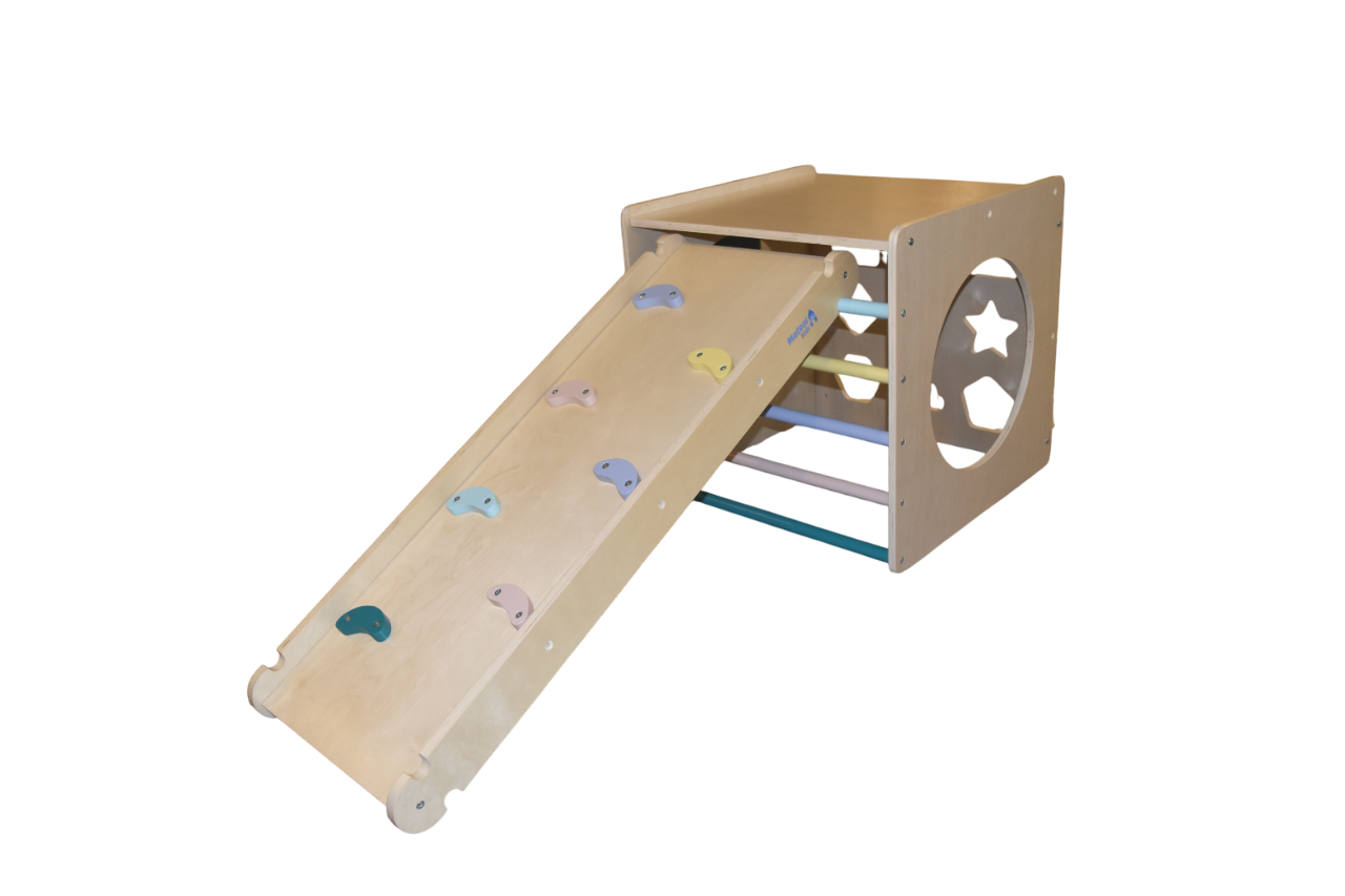 Cubo de aprendizaje con rampa XL – independencia y movimiento libre