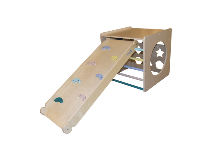 Cubo de aprendizaje con rampa XL – independencia y movimiento libre