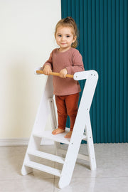 Torre de aprendizaje plegable – autonomía sin sacrificar espacio