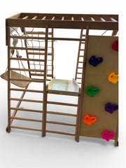 Parque infantil con escalada – el gimnasio Montessori completo para el hogar