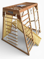 Parque infantil con escalada – el gimnasio Montessori completo para el hogar